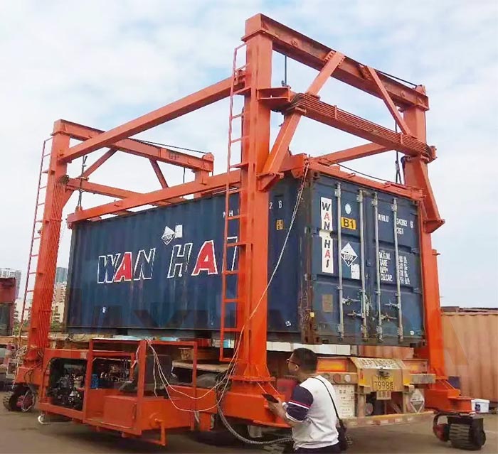 20' rubber tyre container lift gantry crane