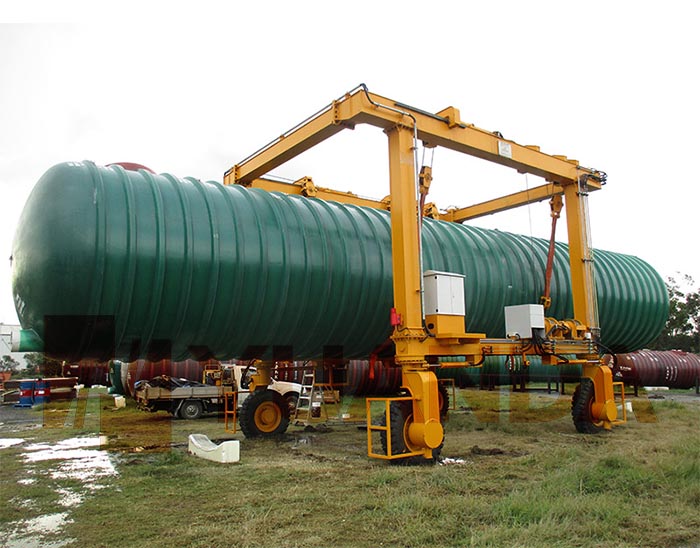40 Ton Straddle Carrier Rubber Tyred Gantry Crane