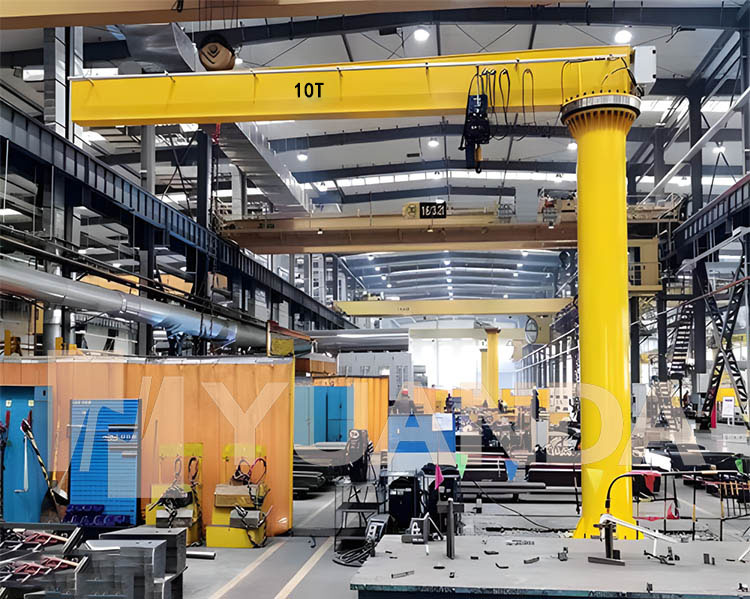 10 Ton Cantilever Slewing Jib Crane with Electric Hoist
